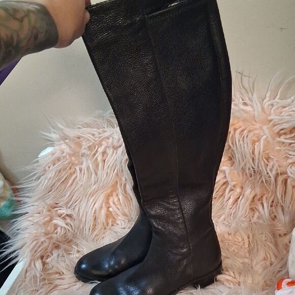 Michael Kors Black Over The Knee-High Women's Boots Size 7 - Picture 1 of 7